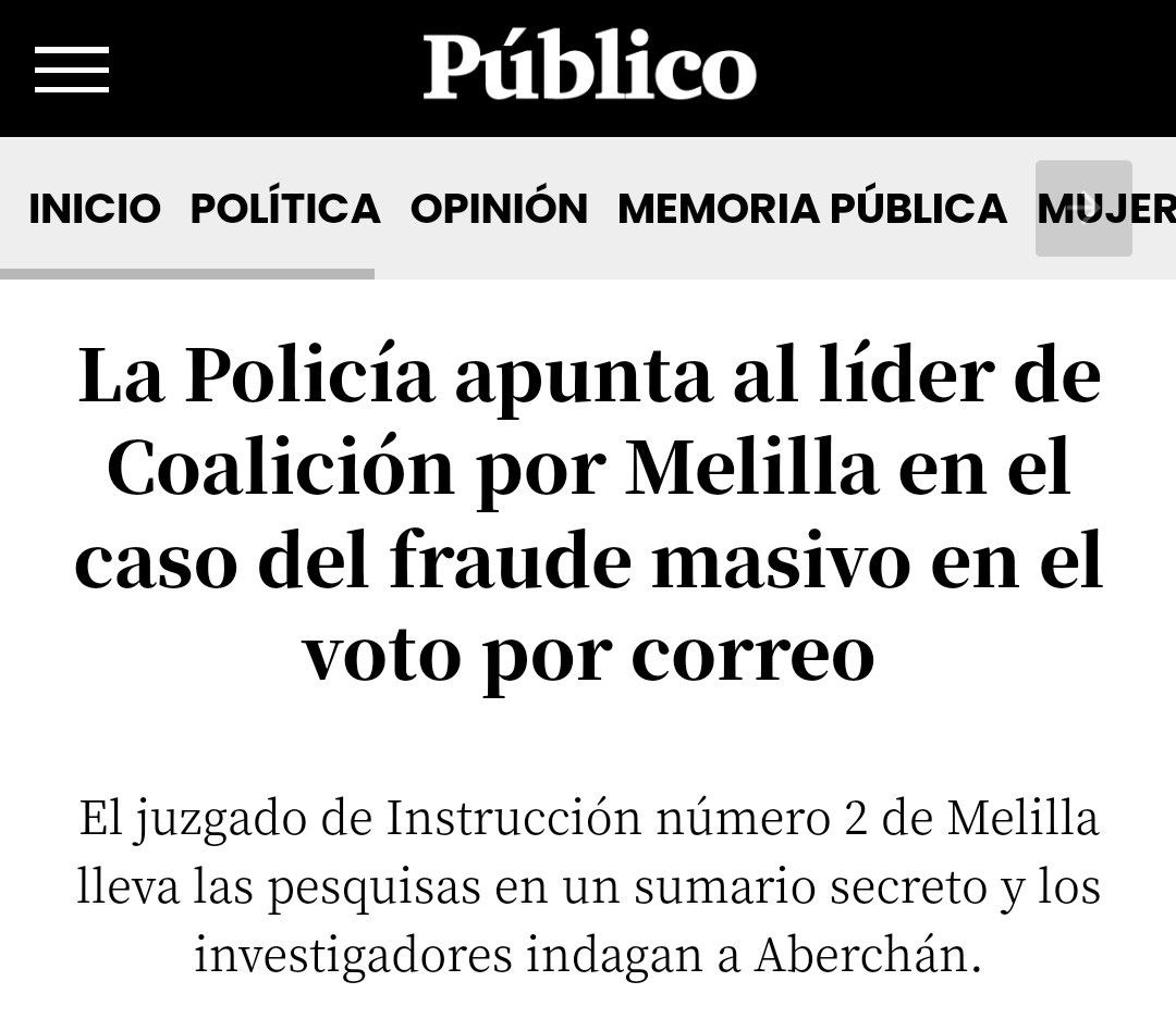 IdoiaVR's tweet photo. ⚠️Es urgente investigar hasta el fondo y dar con los responsables finales del fraude electoral en #Melilla.

Todo mi apoyo a las compañeras de @PodemosMelilla y a su valentía para ampliar derechos frente a quienes han convencido que el voto no sirve para hacer cambiar las cosas. https://t.co/7SJmjv8ucD