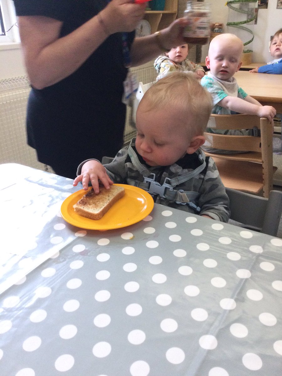 Yummy Honey
Celebrating, World Bee day, the Busy Bee room had toast and honey for snack.  Every one of the children this morning finished their toast.  Thank you bees for making delicious honey.
#learningforsustainability