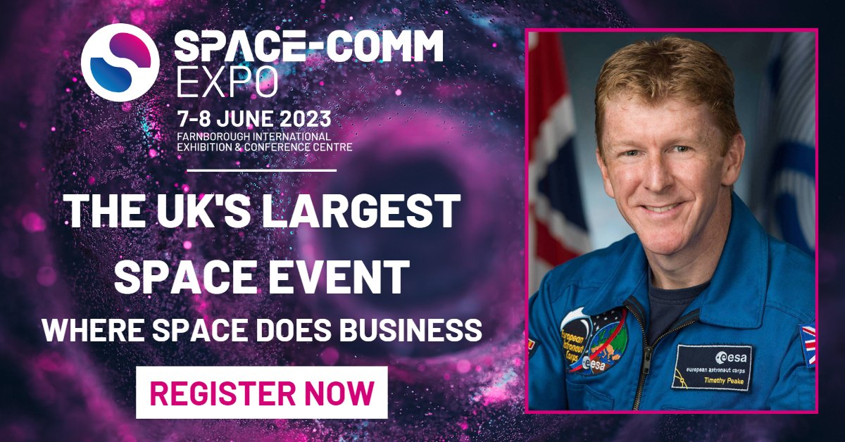 astro_timpeake's tweet image. Looking forward to headlining @SpaceCommExpo, the UK’s largest space trade exhibition, 7-8 June, Farnborough International. Join me and others &amp;amp; experience the buzz of the commercial space industry at this exciting time.

#SpaceCommExpo2023

eventdata.uk/Visitor/SpaceC…