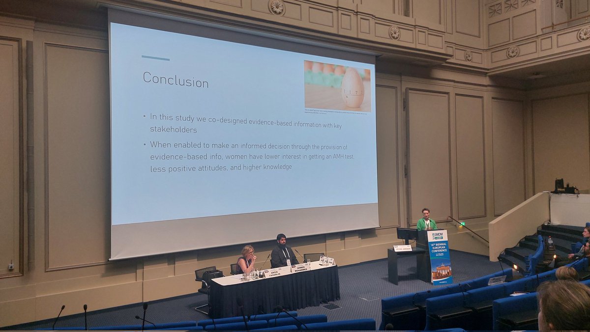 A great example on how important a good information and communication is using the example of the AHM test (and family planning) by Jesse Jansen ! #esmdm23