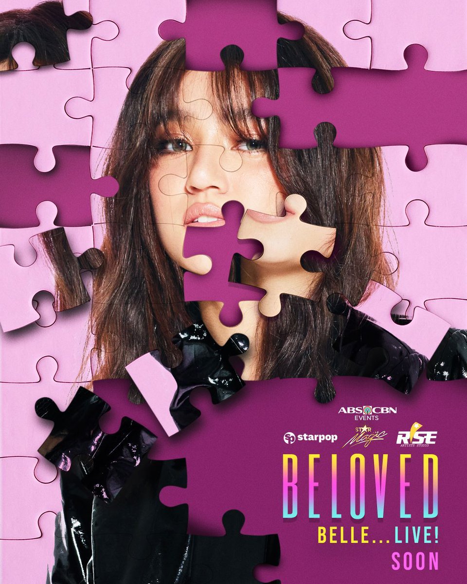 Don't get puzzled anymore because Belle Mariano is ready to complete her musical journey with her first solo live major concert! Belle is... ‘BELOVED’ 💜🧩 Concert date and ticket selling details will be out SOON 👀 #BelovedBelleConcert #BelleIsBel…