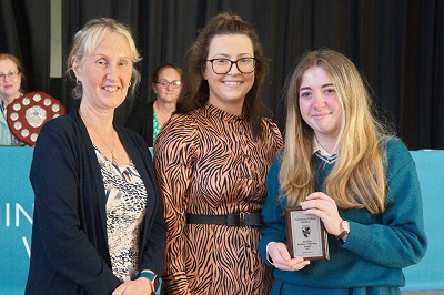Congratulations to Emily Bunce on winning the 3rd year student of the year.