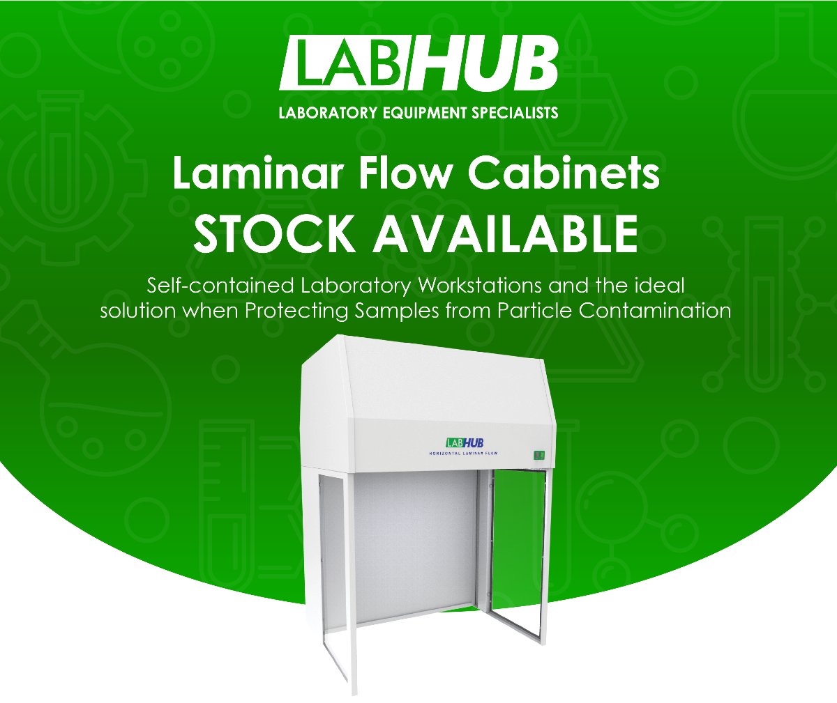 🥼 Laminar Flow Cabinets IN STOCK and Available for Delivery! 📦

✅ Guaranteed Product Protection.
↔️ Ideally sized for single operator use when lab space is at a premium. 

ℹ️ For more information visit 👉 mailchi.mp/labhub.co.uk/l…