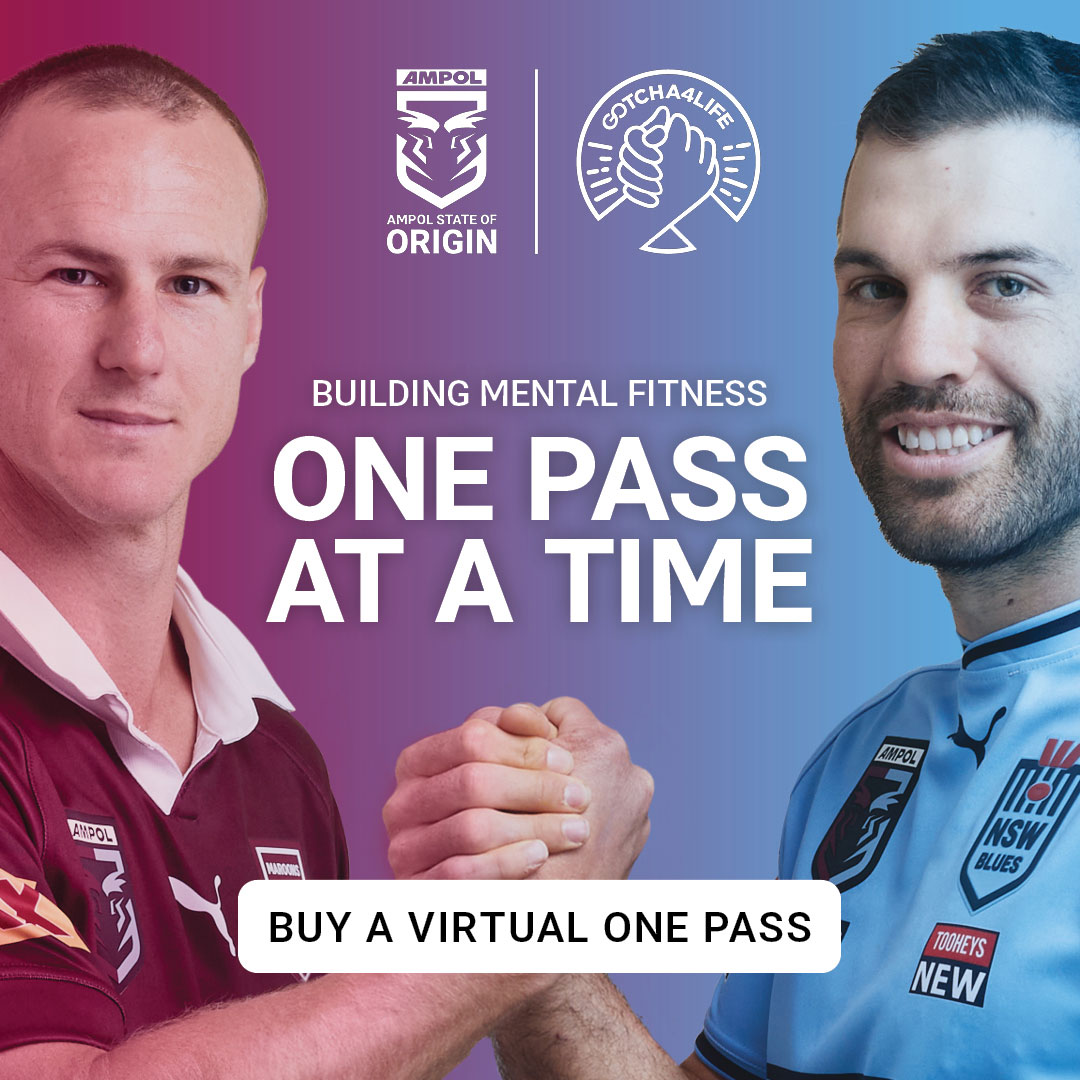With 1 in 2 Australians needing mental health support in the last 3 months, building mental fitness is a necessity. That's why we partnered up with the @nrl to power more mental fitness workshops in grassroots footy clubs. Follow the link to learn more: onepass.gotcha4life.org