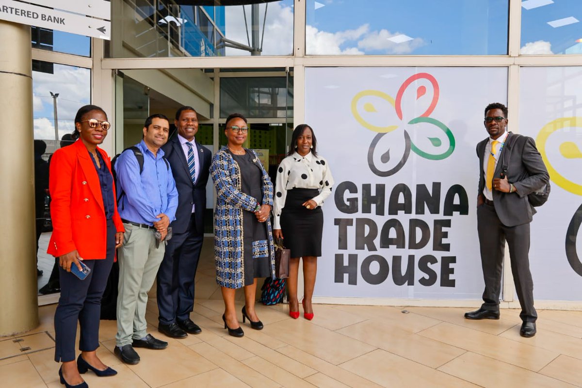 The Ghana Trade House has been launched at Sameer Business Park, Nairobi as part of #GhanaExpo2023. 🏢 Supported by @WorldBank, @GIZ_GmbH, @UNDP, and Govts of Ghana and Kenya, it promotes authentic Made-In-Ghana products and unlocks value chain opportunities. #GhanaExpoInKE