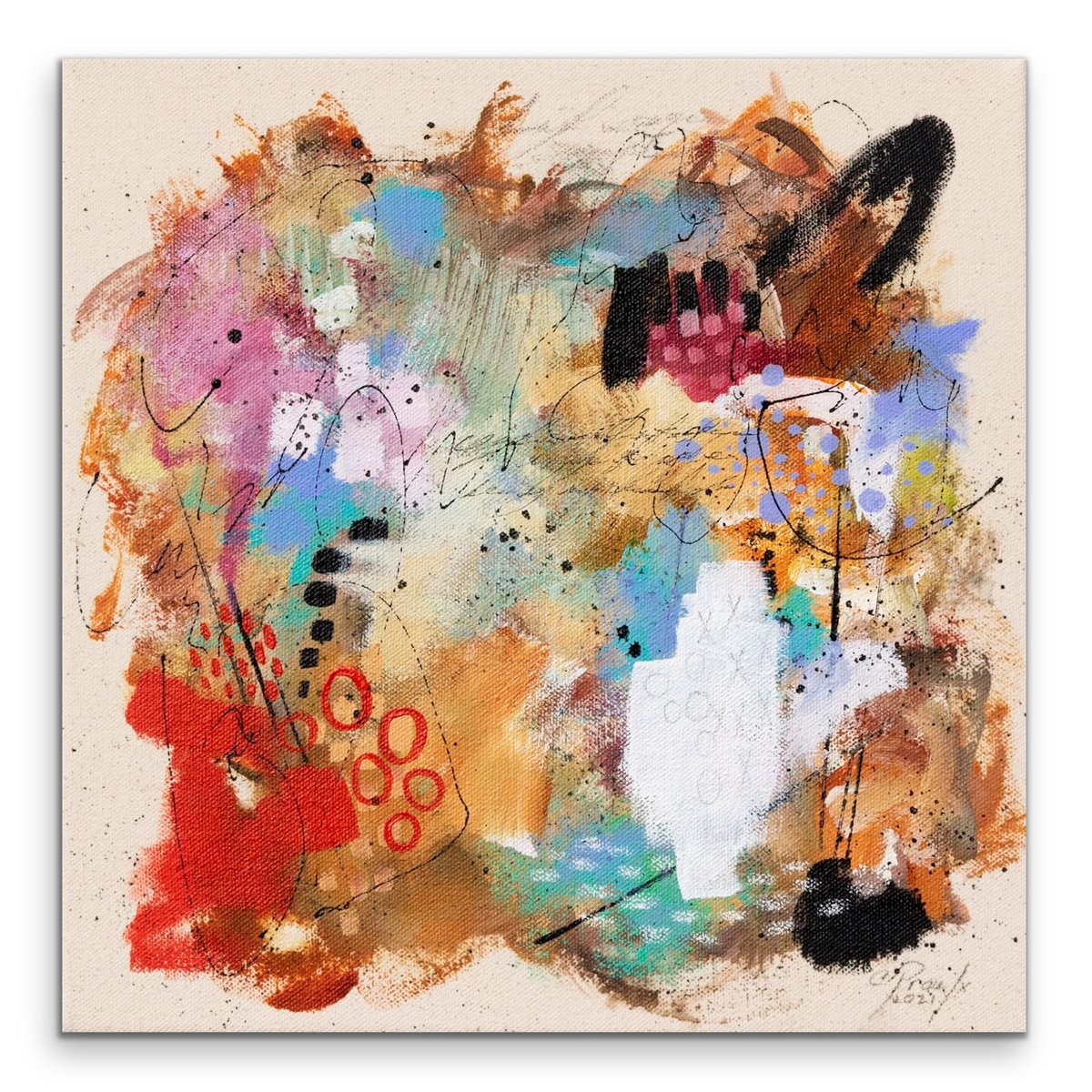 “Souvenirs de voyage”
Mixed techniques on natural canvas
12 x 12 inches (31 x 31 cm)
Available
.
#passioncolorjoy #colorcrushcreative #expressyourself #artforthehome #theartlovers #abstractartforsale #artcollectors #galeriedart #artcontemporary