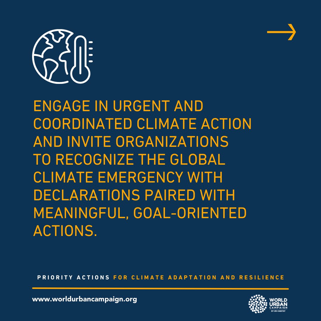 urbancampaign's tweet photo. The City We Need Now prioritizes climate-resilient cities by reducing emissions, promoting innovative urban design, sustainable mobility, and expanding green spaces to adapt and thrive against climate change. #TCWNN #SDGs #WUC https://t.co/UHK3RCWVUS