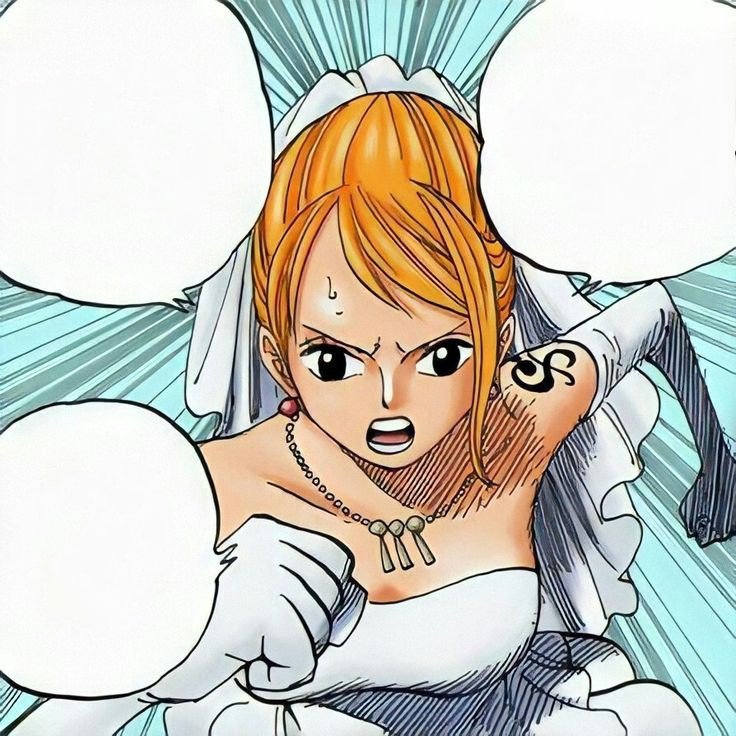 OnePieceLadies on X: Nami in her Thriller Bark wedding dress