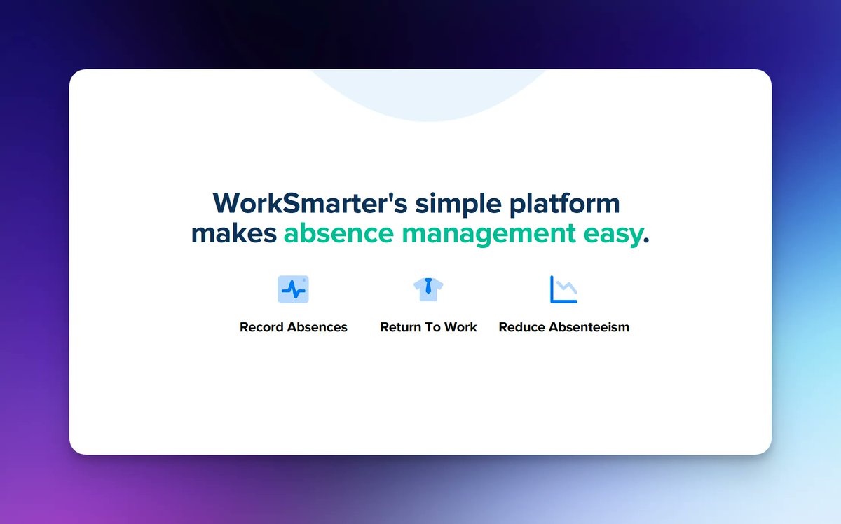 Successfully managing an employee’s return to work is a crucial part of effective absence management. Let WorkSmarter take the pressure off, with our comprehensive resources & smart cloud solutions. 

#absencemanagement #enhancedreporting #returntowork #HRsoftware