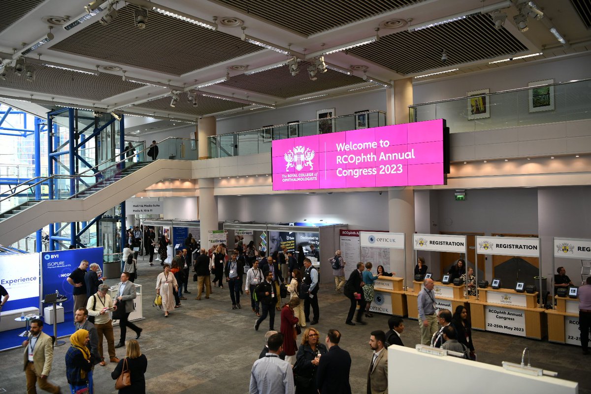 RCOphth 2023 day 3.  Great buzz in the ICC Birmingham.