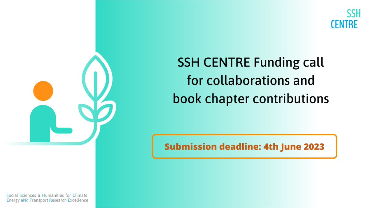 📢Attention researchers in #SSH &amp; #STEM! Do you want to contribute #EU policies on #climate 🌍 #energy ⚡️ and #mobility 🚘? 
#SSHCENTRE is funding 3⃣0⃣ interdisciplinary &amp; collaborative teams
Express your interest with this form: docs.google.com/forms/d/e/1FAI…
ℹ️sshcentre.eu/call-for-parti…