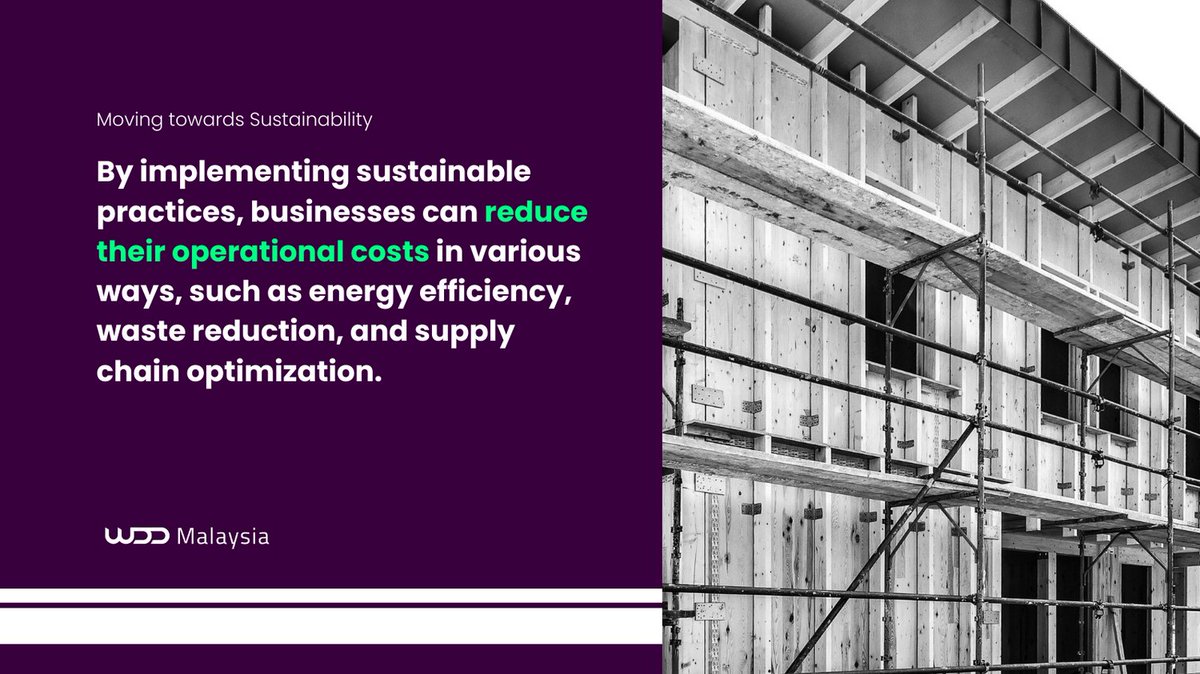 codefest's tweet image. RT @wddmalaysia: By implementing sustainable practices, businesses can reduce their operational costs in various ways, such as energy efficiency, waste reduction, & supply chain optimization. #sustainability #webdesigncompany #wddmalaysia Visit …