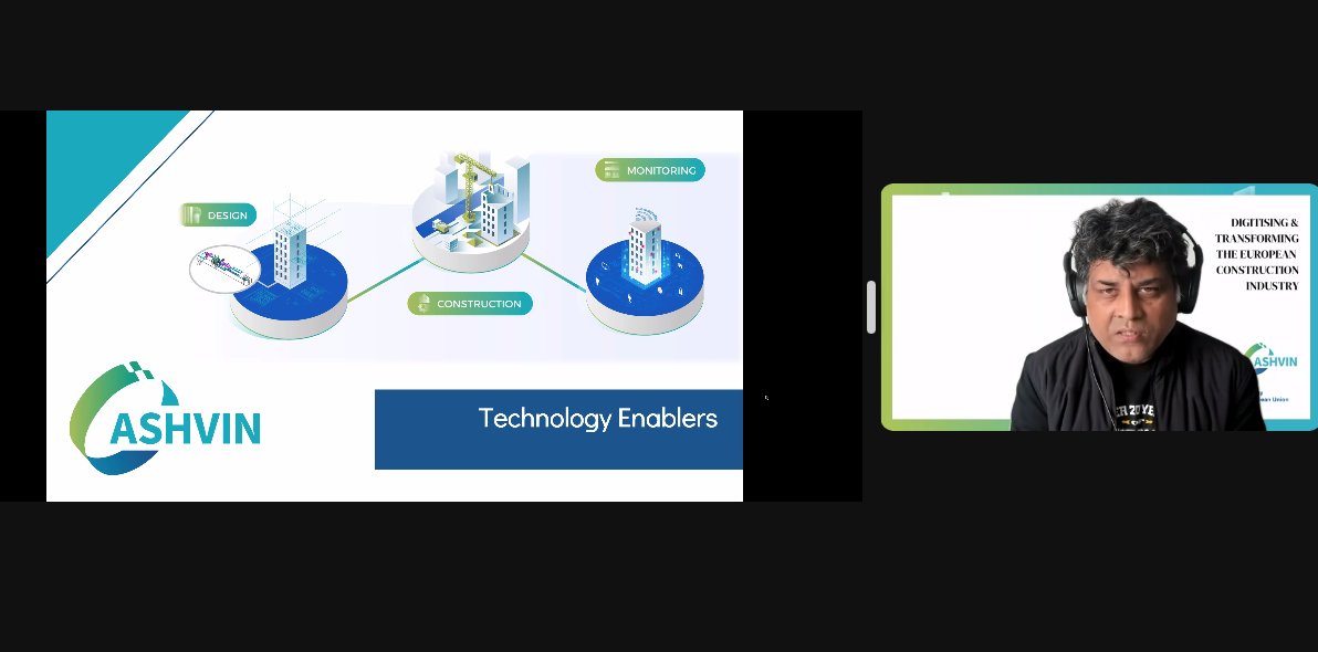 AshvinH2020's tweet image. 📍Introduction to ASHVIN!

Technical Manager #RahulTomar from @digitaltwintech introduces our #DigitalTwin platform and which challenges of the #ConstructionIndustry it solves:
📊Productivity
💰Cost Efficiency
🦺Safety

Learn more 👇
🌐 bit.ly/3Whihui