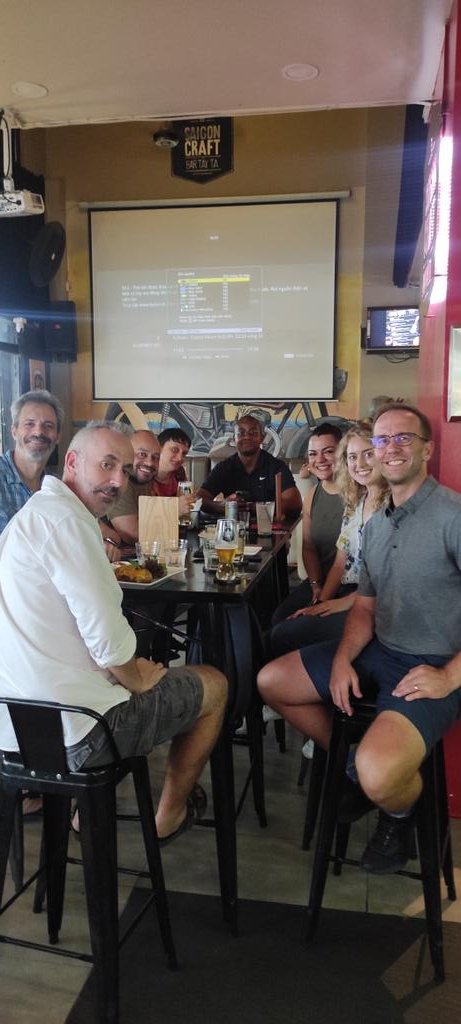 D7 crew checking in at Saigon Craft! #PubPdAsia Can you tell which three will be the last in situ?