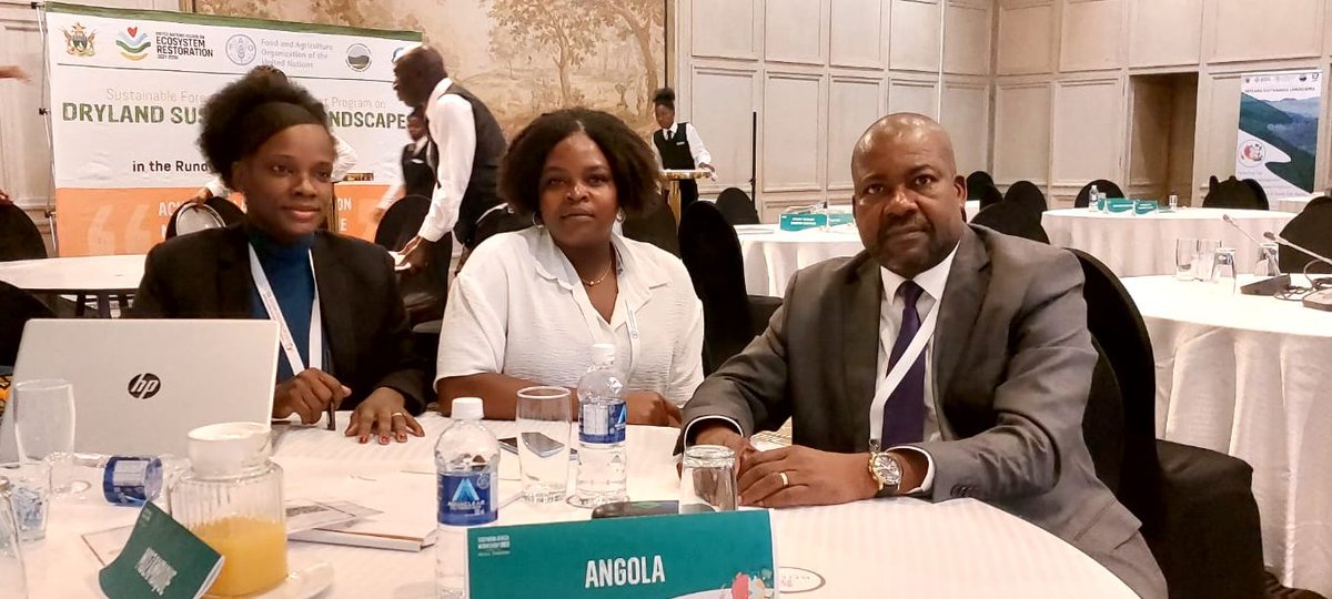 FAOAngola's tweet photo. Angola participa no Zimbabwe no 1º Workshop Regional das Partes Interessadas no âmbito do Programa de Impacto de Paisagens Sustentáveis de Terras Áridas para a África Austral (DSL-IP GEF 7), com uma delegação do #MINAMB e da @FAOAngola. https://t.co/T0FBaXOrJJ
