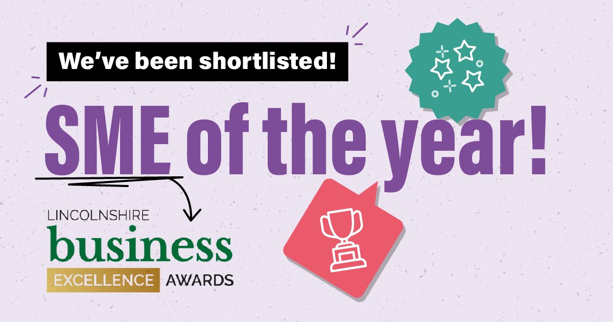 After a busy Monday hosting the Better Business Summit, we are now looking forward to Friday's Business Excellence Awards! We are finalists in two categories: 🌟SME of the year 🌠Rising Star [for Daisy Graham] Wish us luck! 🏆 #lincolnshirebusiness #awards #business