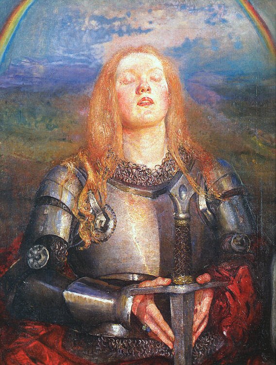 womensart1's tweet photo. Joan of Arc (date not known) by Annie Swynnerton (1844–1933), English painter, first elected woman member at the Royal Academy of Arts in 1922 who was also an active feminist and suffragist #WomensArt https://t.co/7bjQnE2Fe5