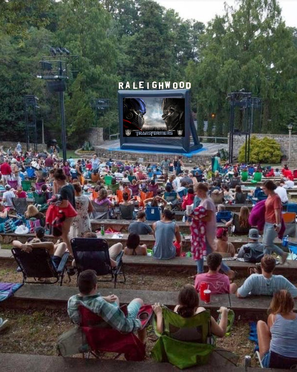 Calling all humans and robots in disguise! Movies In The Garden will be showing Transformers on May 25th. Get to @RLT1936 early to enjoy local food trucks and beverages👇 @Chick_N_Que @jamicecream @RaleighBrewing 📅 May 25th - 6 PM 🎥 at 8:30 PM raleighlittletheatre.org/events/movies-…