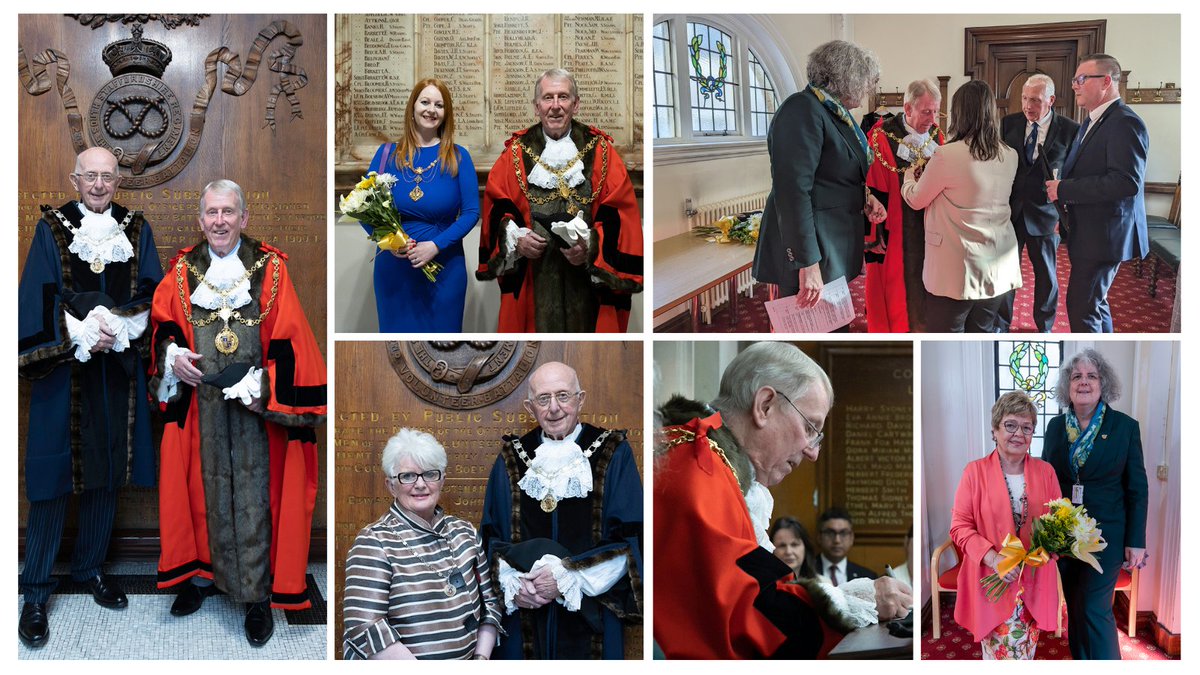 📢 The annual Mayor Making Ceremony took place at Walsall Council Chamber on Mon 22 May.

Cllr Chris Towe has been elected as the Mayor of Walsall for the 2023-24 term and Cllr Anthony Harris has been elected as the Deputy Mayor for the same period.

🗞️👉 bit.ly/3MRpA9d