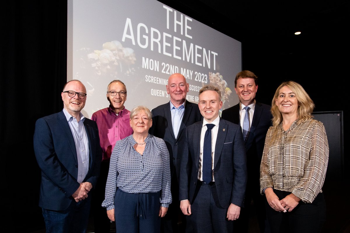'The Agreement' examines the negotiations leading up to and the aftermath of the signing of the Belfast/Good Friday Agreement in April 1998 and the referendum that followed six weeks later. Yesterday, on the referendum's 25th anniversary, @QFTBelfast hosted a special screening