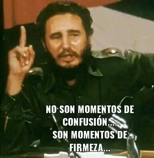 Estos son tiempos de firmeza ideológica.

#VivaCubaSocialista
#FidelPresente