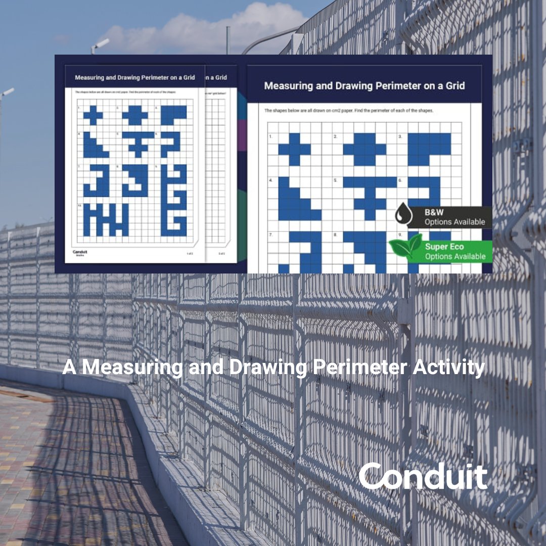 Measuring and drawing perimeter on a grid? This activity is for you. twinkl.co.uk/l/bcqzn #teachersoftwitter #edutwitter #teachertwitter #CfE #seniorphase #bge #nat4 #nat5 #higher #mathematicsteacher #Maths #perimeter #numeracy #mathsteacher