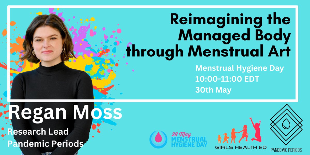 Our @ReganMoss20 🇺🇸will be co-moderating our @MHDay28May event in partnership with @GirlsHealthEd. Sign up for the event here: bit.ly/3WtDbXy #MHDay2023 #WeAreCommitted to addressing menstrual stigma through creative expression!