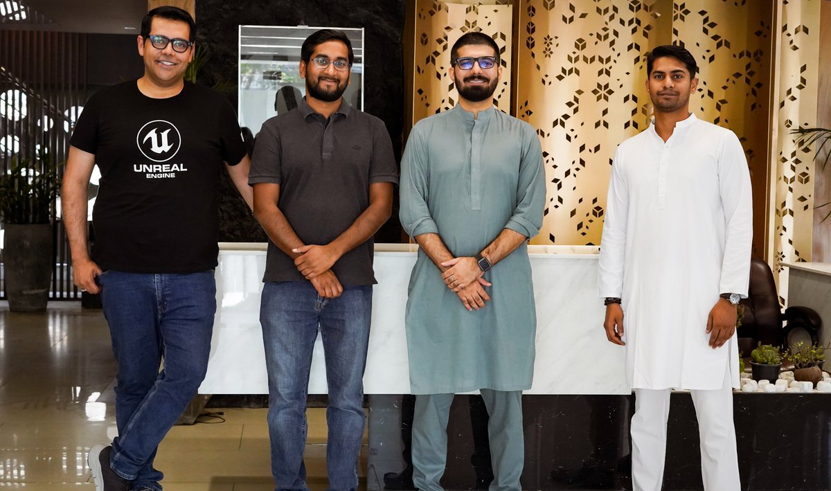 We surely enjoy reconnecting with old friends! 😊 

It was a pleasure to have Waqar Azim and @fasiehmehta from @quixeltools at Narsun Studios.  

#NarsunStudios #TCCM #gameindustry #technology
