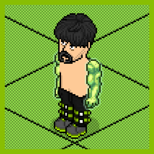 Cha Cha Cha! The Strong Arm effect is BACK in Habbo! 💚

Can you replicate the look? Tag us if you do!

We forgive Käärijä for his Habbo crimes