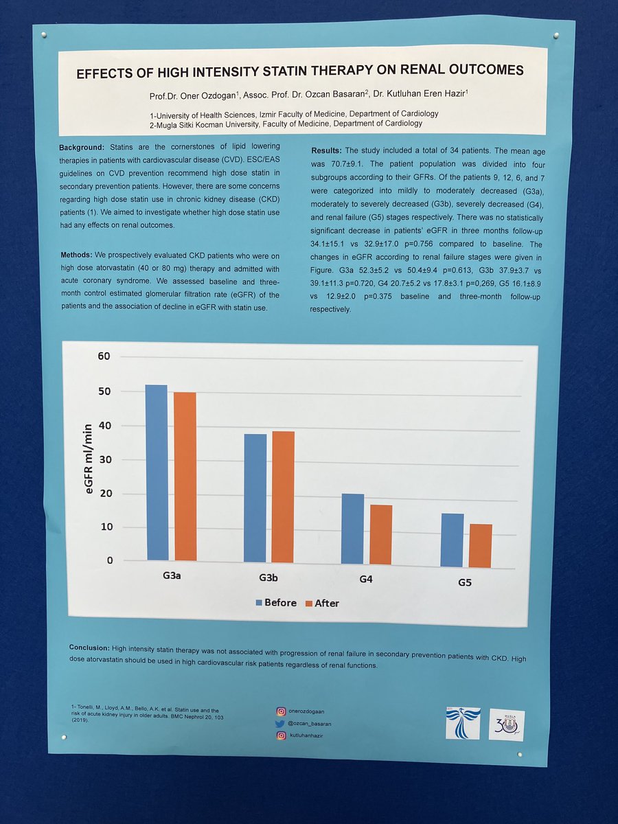 We contributed EAS2023 with our posters.⁦@LaleTokgozoglu⁩ ⁦@MeralKayikcoglu⁩ ⁦@barisgungormd⁩ ⁦@EASCongress⁩ #MyEAS23 #EASCongress2023