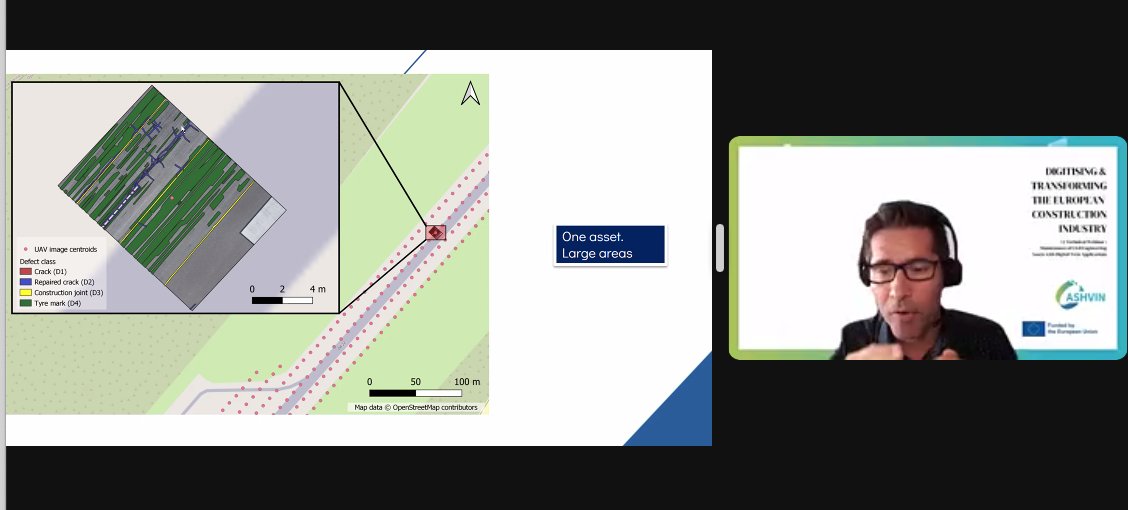 AshvinH2020's tweet image. 📍Maintenance of Infrastructure Assets

WP5 Leader @ro_chacon from @la_UPC presents #ASHVINTools
⚙ #MATCHFEM-&amp;gt;Multi-physics model matching
⚙ #GISI -&amp;gt;GIS integrator for digital twin-based asset management
⚙ #RISA -&amp;gt;Risk-based status assessment

🌐bit.ly/3Whihui