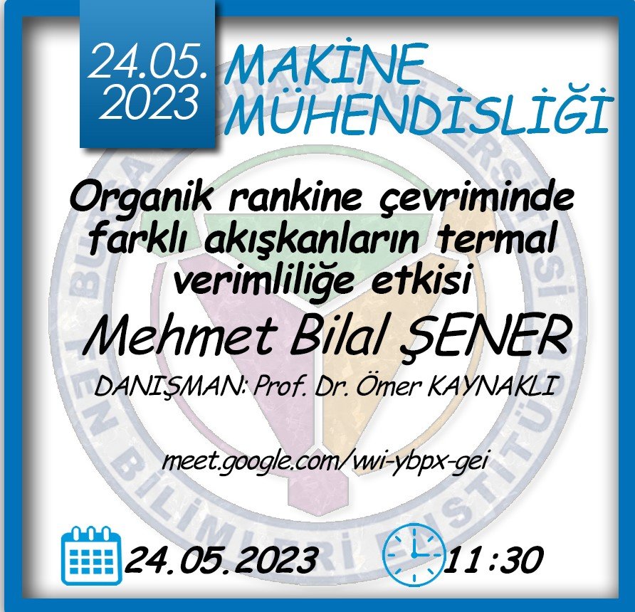 📍24 Mayıs(3)  Tarihindeki Seminer Sunumları 🥳

Seminerlere ulaşmak için linki tıklayınız👇 uludag.edu.tr/fenbilimleri/h…
@uludaguniversitesi
@uludag_kurumsal

#bursauludağüniversitesi #bursauludağüniversitesifenbilimleri #yükseklisansseminerleri #doktoraseminerleri #seminer