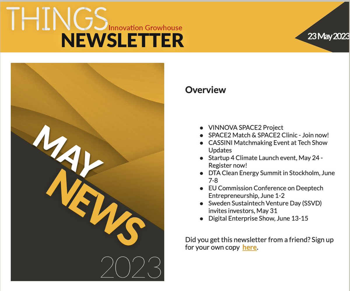 Hello folks! The THINGS newsletter for May month is out now. 
 Read more at mailchi.mp/thingstockholm…

Want to receive these yourself? Sign up for our monthly newsletter here👉mailchi.mp/thingstockholm…