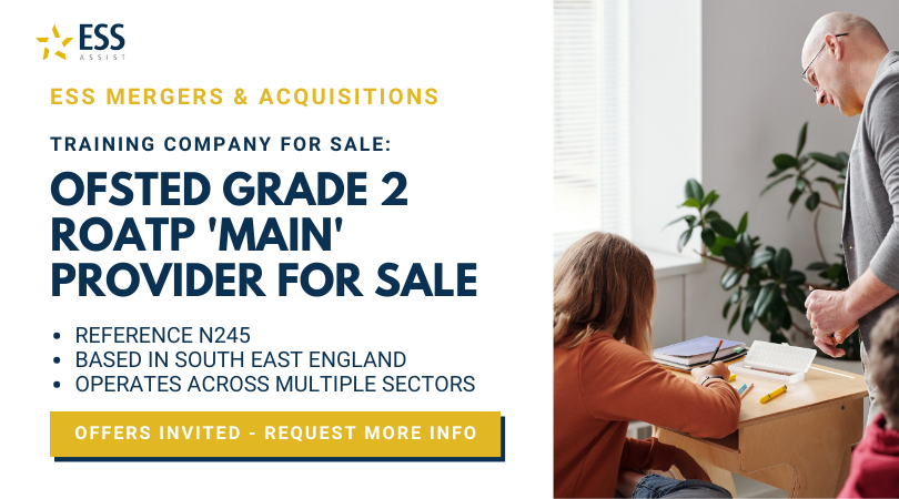 For further details, please contact us now at companysales@essassist.co.uk with reference number N245

Visit our website to view the full selection available: essassist.co.uk/education/trai…

#trainingcompanies #companiesforsale #businessforsale #apprenticeships #businessbrokers