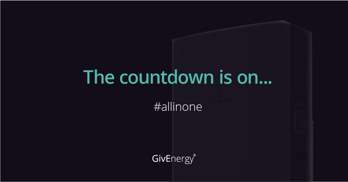 All in One loading....

For the first time ever, we’re combining our ground-breaking battery and inverter tech into one integrated product. The GivEnergy All in One is our ultimate home battery, and the countdown is now on for its release.

#AllInOne
#homebattery
#batterystorage