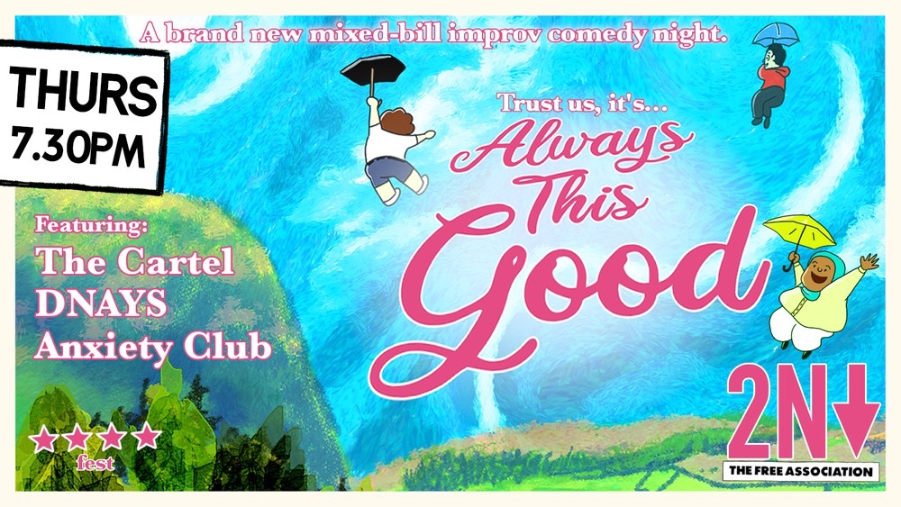 🚨ANNOUNCEMENT 🚨

Catch our incredible line up of improv teams <a href="/2Northdown/">2Northdown</a>  this thursday: 

The Cartel 
<a href="/dnayscomedy/">Do Not Adjust Your Stage</a> 
Anxiety Club

🎟️ thefreeassociation.co.uk/fashowslist/al…