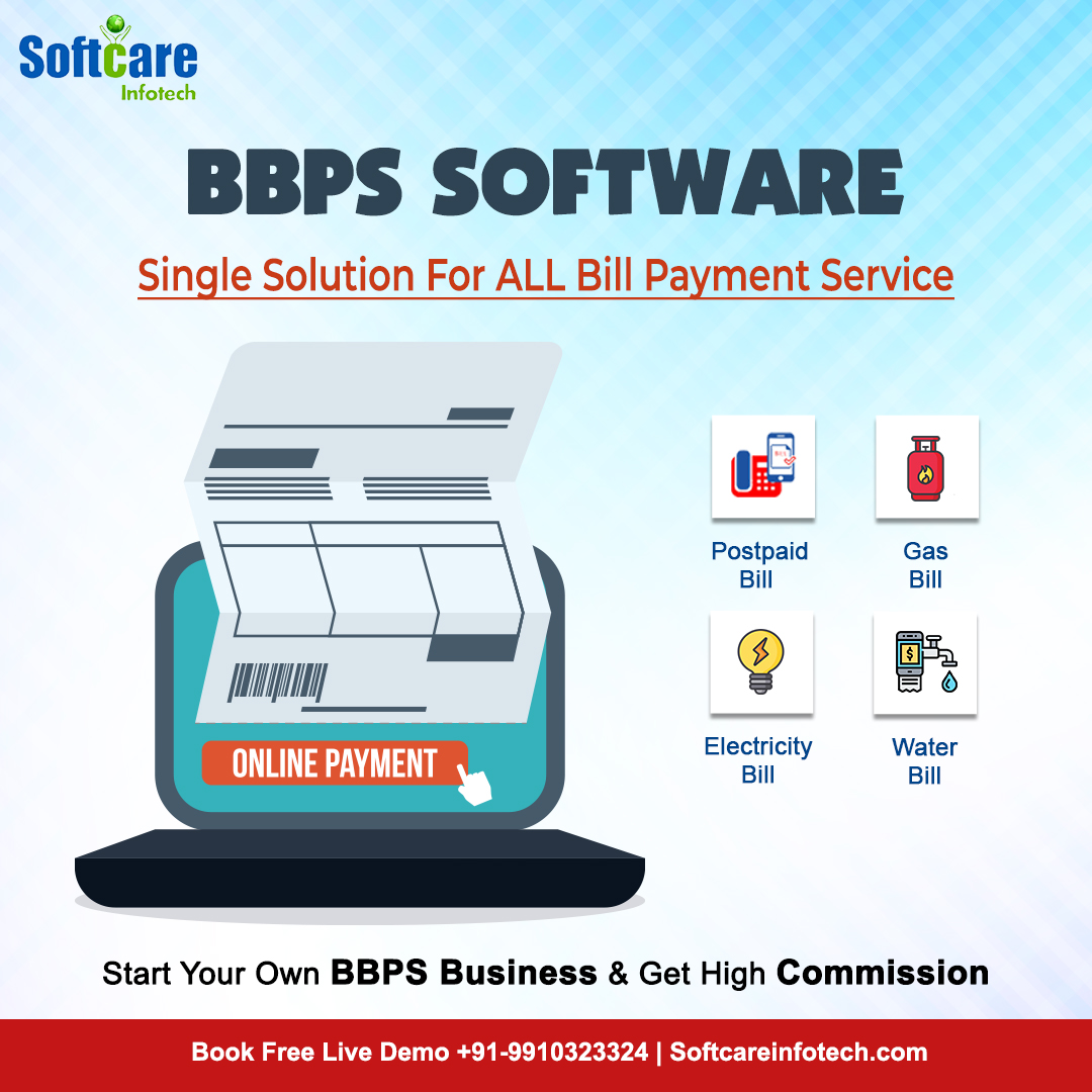 softcareinfotec's tweet image. Start BBPS business as Admin with Softcare Infotech BBPS software & Earn Highest Commission.
For a Free Demo Call -+91-9910323324
Book demo Now:-buff.ly/3i0LXMC
#bbps #bbpsbillpay #bbpsapi #billpayment #api #billpayapi #onlinebillpayment #startup #business