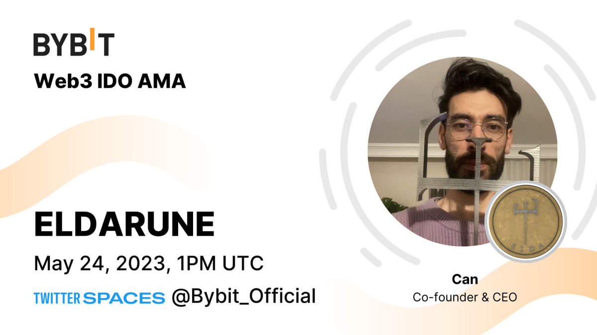 Bybit_Official's tweet photo. Get to know more about Eldarune! 🔥

Join our Twitter Spaces with Can, Co-founder and CEO of @PlayEldarune tomorrow, May 24, 1PM UTC.

Stay tuned: https://t.co/PE2G7yYkle

#Bybit #TheCryptoArk https://t.co/CpYpavnUiB