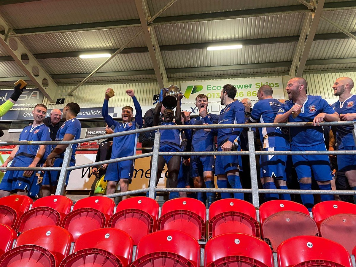 bl4ckd0n's tweet photo. Issa wrap 22/23 season! 💙
Promoted ✅ 
Cup ✅ 
Many thanks to everyone involved at @winterton_rangers who have been unbelievable! Shoutout to the fans who showed big support throughout the season and glad we gave them something back and finished it with a bang 💥✅🤙🏾🏆🏆 https://t.co/cqhT2t0FVL
