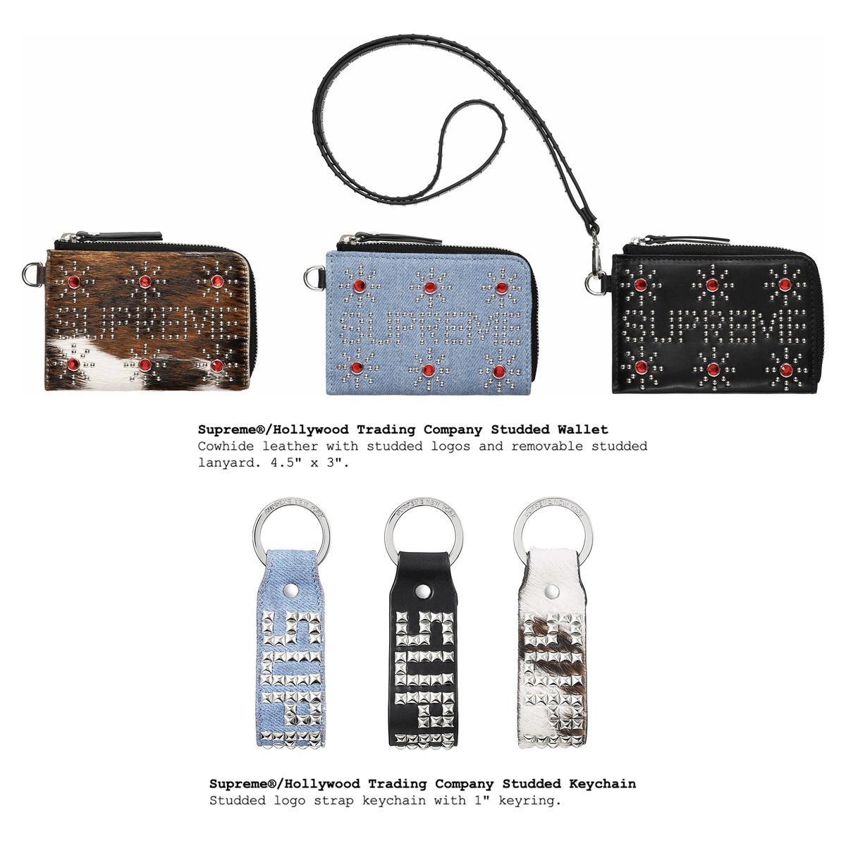 Supreme / Hollywood Trading Company Studded Wallet