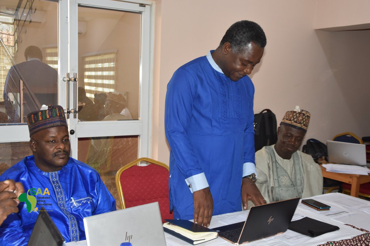 NigeriaSasakawa's tweet photo. The @SAA_africa State Coordinators Q2 review meeting has kicked off in Gombe state, Nigeria.  The #SAANG Technical teams, PM Gombe state ADP &amp; State/Zonal Coordinators from Kano, Jigawa, Nasarawa, &amp; Gombe are attending the meeting presided over by the CD, Dr @GodwinAtser https://t.co/Tbn7zXlw1a