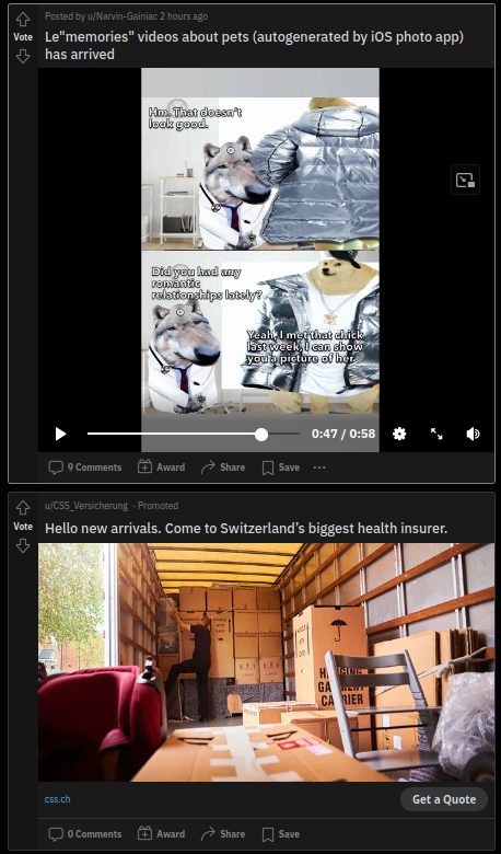 rDogeLore's tweet photo. Le sophisticated advertising AI has arrived | u/DB_Cooper_Jr | https://t.co/7zf9KrBzqT https://t.co/wPFFJU8K2f