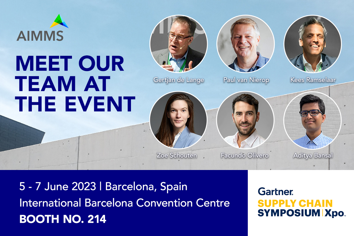 We're exhibiting at <a href="/Gartner_inc/">Gartner</a> Supply Chain Symposium/Xpo™ in Barcelona, Spain this year. If you're planning to attend, we invite you to visit our booth #214.
aimms.com/about/events/a…
#GartnerSC