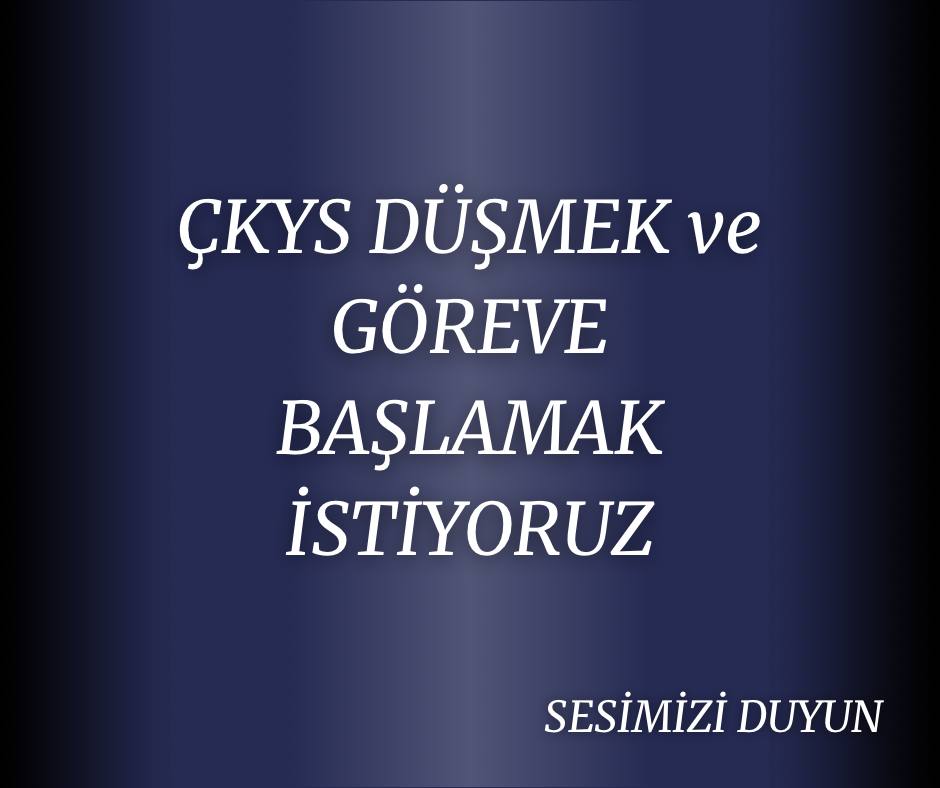 _necatiarknn's tweet photo. @yhgmsb Değerli @yhgmsb, ÇKYS İşlemlerinin tüm atanan adaylar için tamamlanmasını ve biran evvel göreve başlayış işlemlerimizin gerçekleşmesini talep ediyoruz https://t.co/5drtEVGMO2