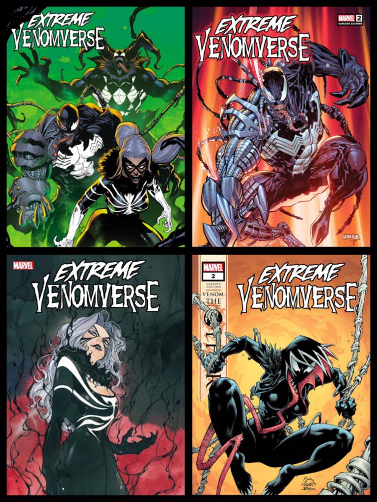 New ✨#MarvelCosmic✨ #comics this week for #NCBD (5/24/23)
✨
Extreme Venomverse #2 (of 5)
✨
W-#AlEwing/#ClayMcLeodChapman/#DavidPepose,A-#VincenzoCarratu/#PaulDavidson/#KenLashley
✨
#Venom #Marvel #MarvelComics