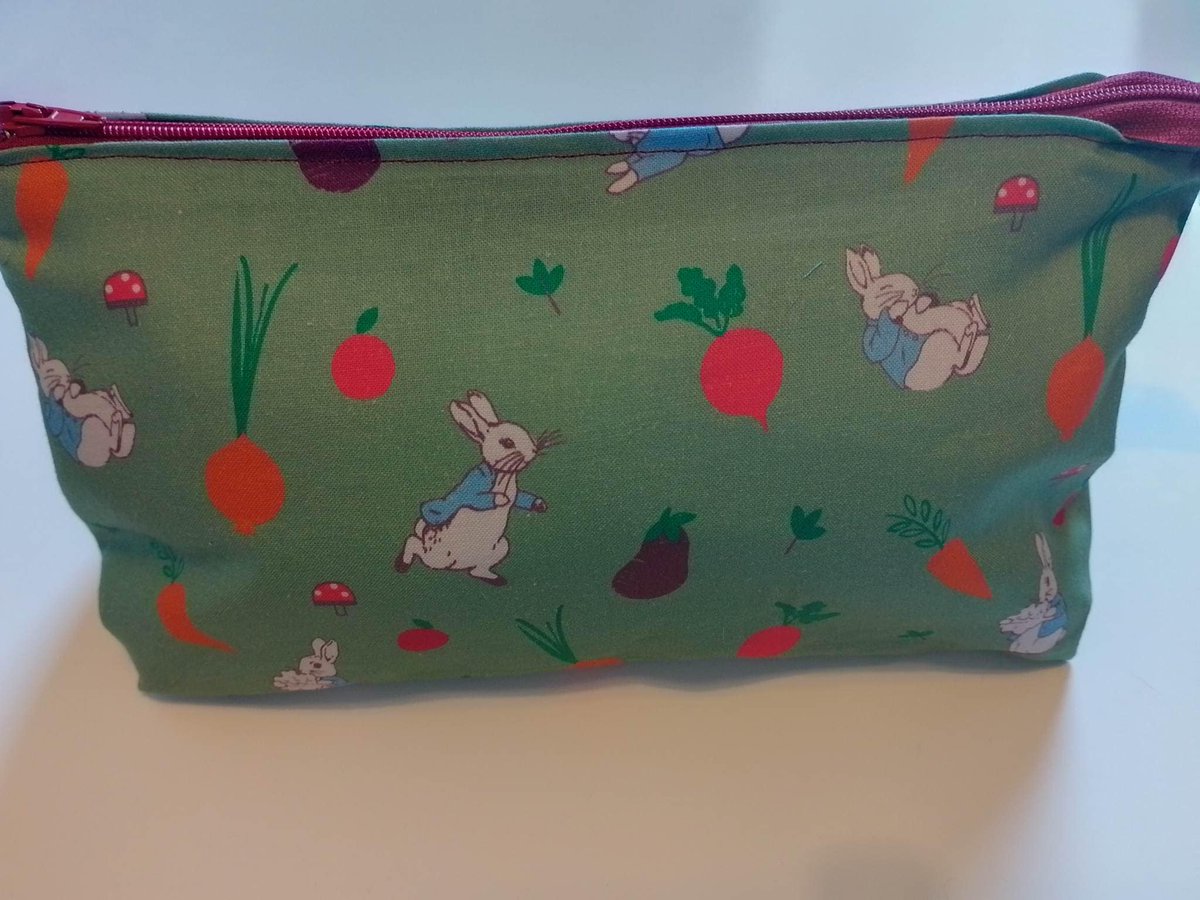 Excited to share the latest addition to my #etsy shop: make up bag / pencil case, Peter rabbit, moss green,pale fully lined in pale blue, zipper fastning. Made with licenced material etsy.me/423fNkL #peterrabbit #makeupbag #cosmeticbag #pencilcase #mossgreen #p