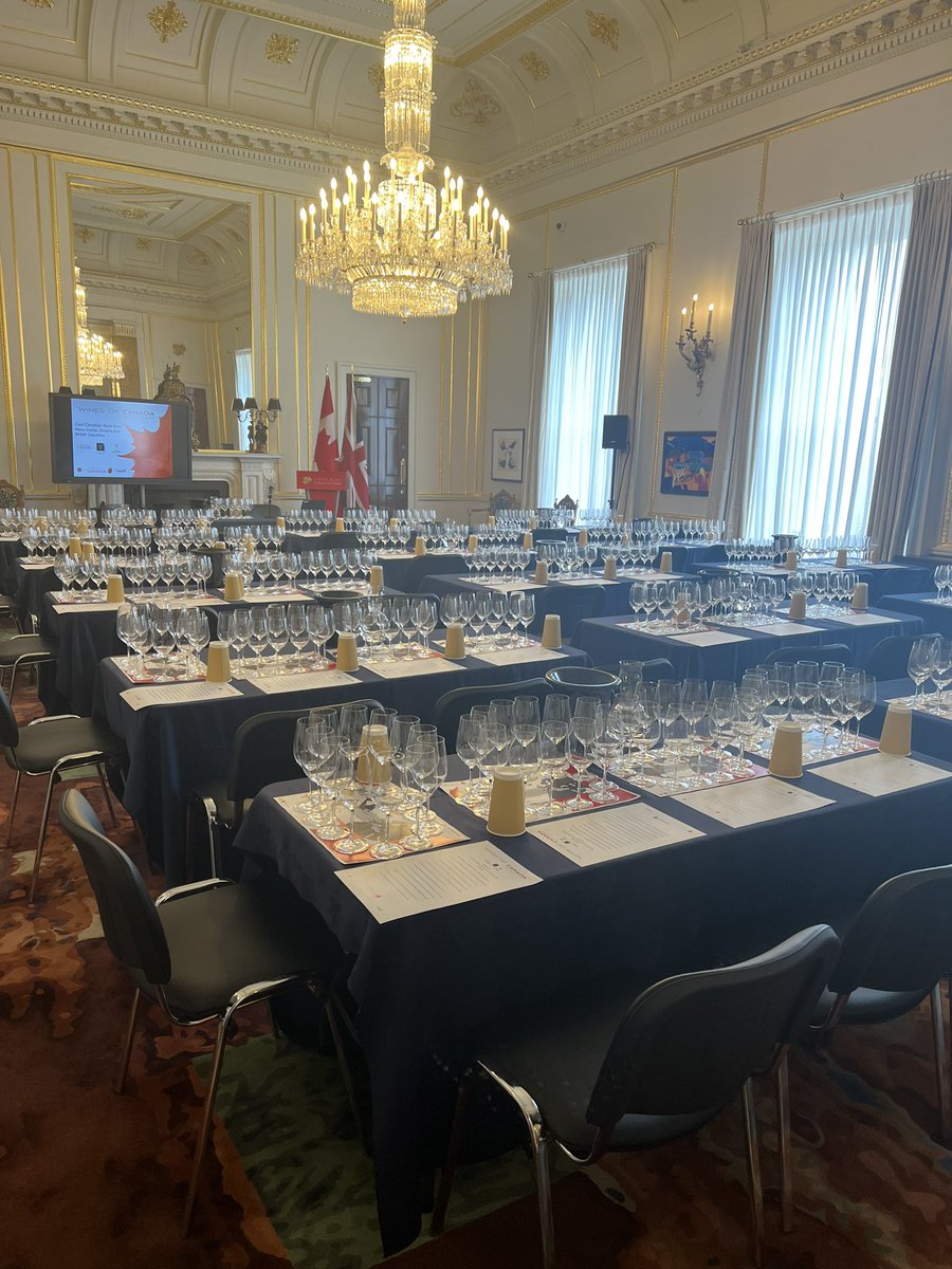 Looking forward to a great day at the #TasteCanadaUK annual tasting at #CanadaHouse with 25 wineries from BC, NS and ON! @CanadianUK