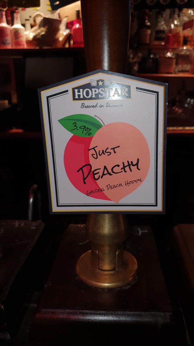 Just peachy@ <a href="/OfficialHopstar/">Hopstar Brewery Ltd</a> now available at The Swan