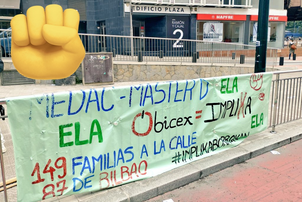 Implikaborrokan's tweet photo. En #huelga por los 1️⃣4️⃣9️⃣ despidos que el grupo @Implika_Formac ión ha ejecutado, 8️⃣7️⃣ en #bilbo y el 6️⃣0️⃣% mujeres 🙋🏽‍♀️

Continuamos con las movilizaciones

Jo ta ke‼️ Irabazi arte‼️

@MasterDGrupo 
@institutoMEDAC https://t.co/DdoGqgJGlr