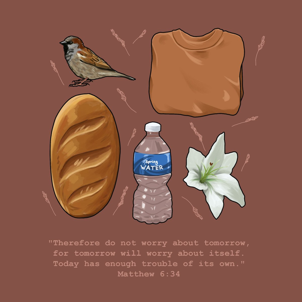 Something different I made, to remind myself not to worry too much 😂